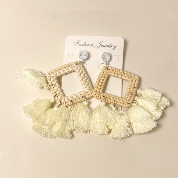 💛Bohemian Rattan Earring | Lightweight |Brand New 💛 - Picture 5 of 6